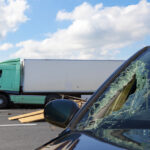 truck crash with passenger vehicle